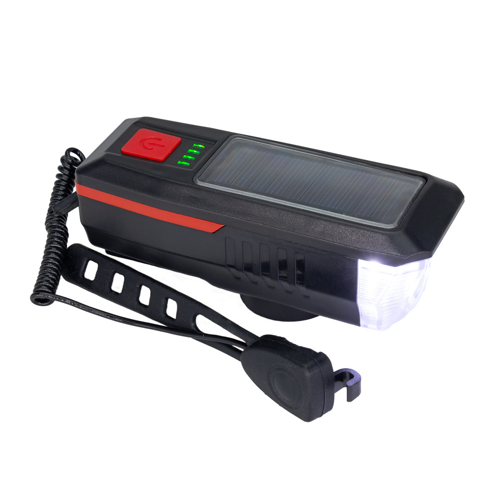Logo trade promotional gifts image of: Solar bike light with horn, MC-5