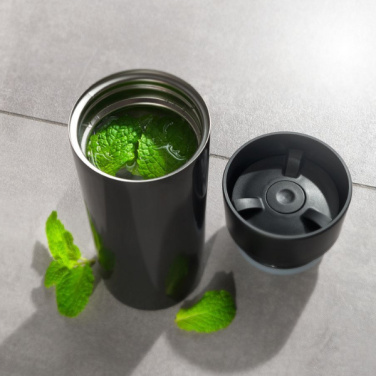 Logotrade promotional merchandise image of: Thermo mug ARANSOL 300 ml Schwarzwolf