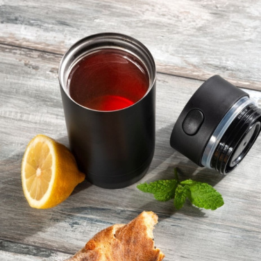Logo trade corporate gift photo of: Thermo mug ADRASAN 240 ml Schwarzwolf