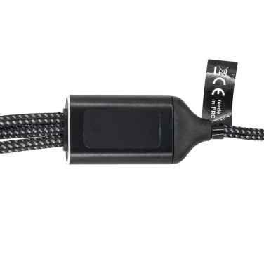 Logotrade business gift image of: 3 in 1 cable with elighted logo Pierre Cardin