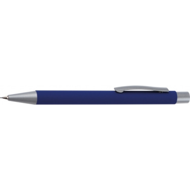 Logo trade promotional giveaways picture of: Mechanical pencil soft touch ANCONA