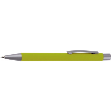 Logo trade corporate gifts image of: Mechanical pencil soft touch ANCONA
