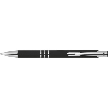 Logo trade promotional products image of: Semi gel pen soft touch DUNMORE