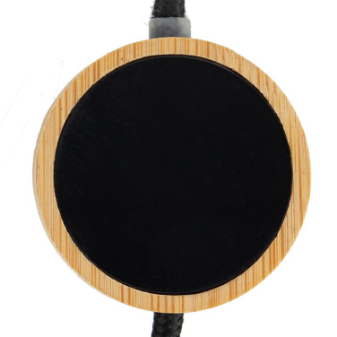 Logotrade business gifts photo of: 4in1 long wooden cable with elighted logo for engraving