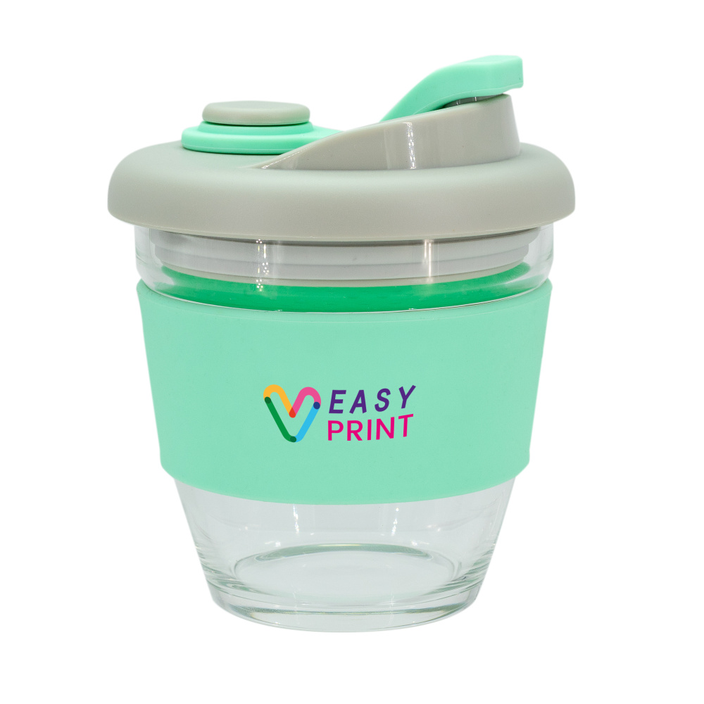Logo trade promotional item photo of: Glass coffee cup 227 ml