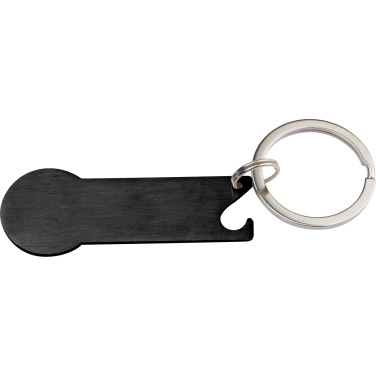 Logotrade corporate gift picture of: Keyring with shopping cart chip STICKIT