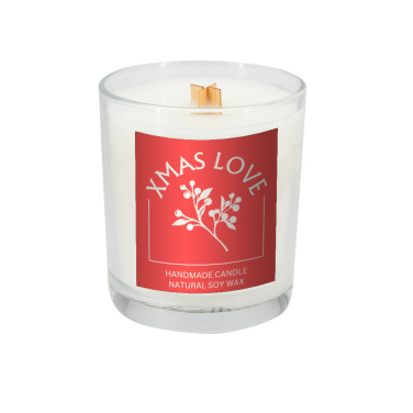 Logo trade business gift photo of: Soy candle 190g Christmas love