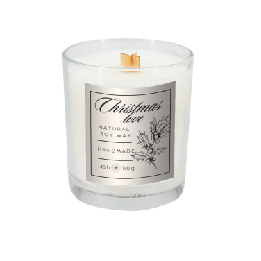 Logotrade promotional gift picture of: Soy candle 190g Christmas love