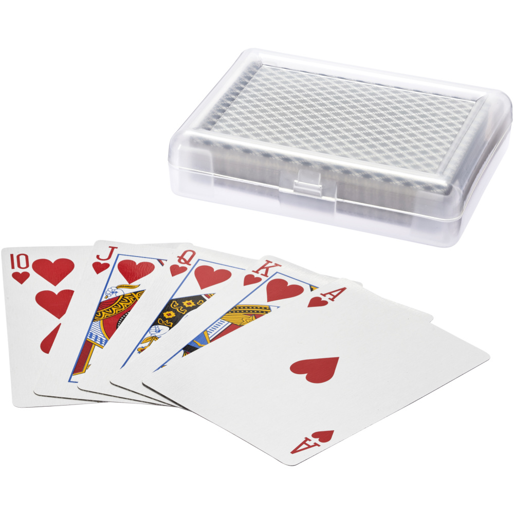 Logo trade business gifts image of: Reno playing cards set in case