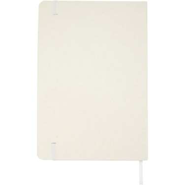 Logo trade promotional giveaways image of: Bass A5 recycled hard cover notebook with lined pages