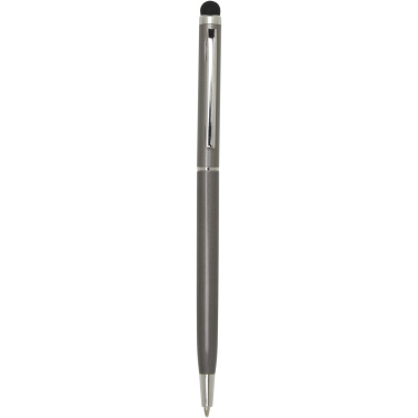 Logo trade promotional items image of: Ore aluminium ballpoint pen with stylus