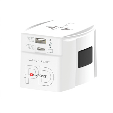 Logo trade business gift photo of: SKROSS World Travel Adapter MUV 65W PD with USB C Cable