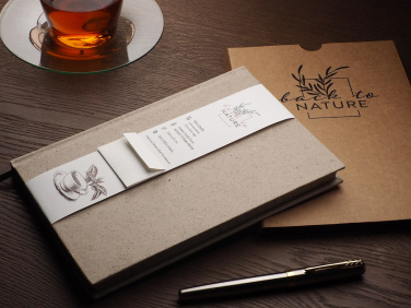 Logo trade business gift photo of: Recycled Tea Notebook 209734000