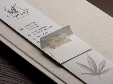 Logotrade promotional giveaway picture of: Recycled Hemp Notebook 209734300