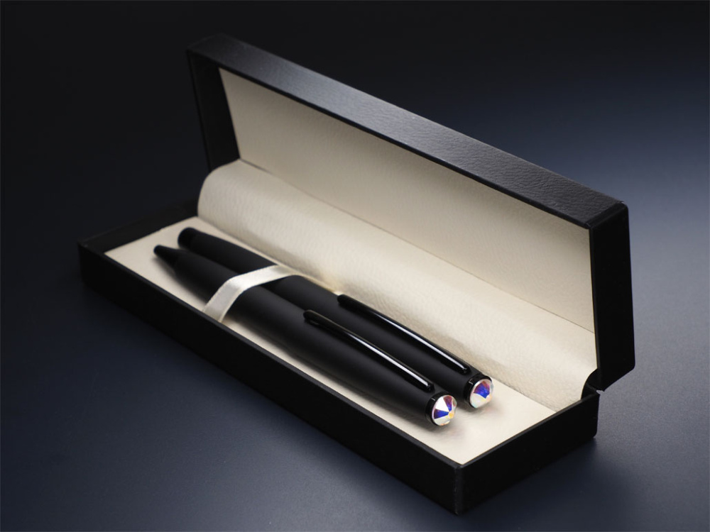 Logo trade promotional gifts picture of: Swarovski Crystal Pen set 1236036