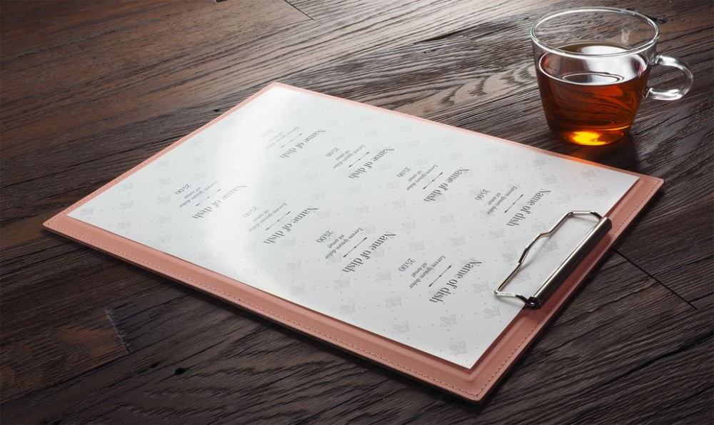Logotrade promotional giveaway image of: Clipboard menu 1028094