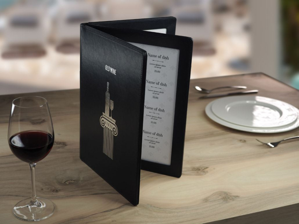 Logo trade corporate gift photo of: Menu cover 1065119