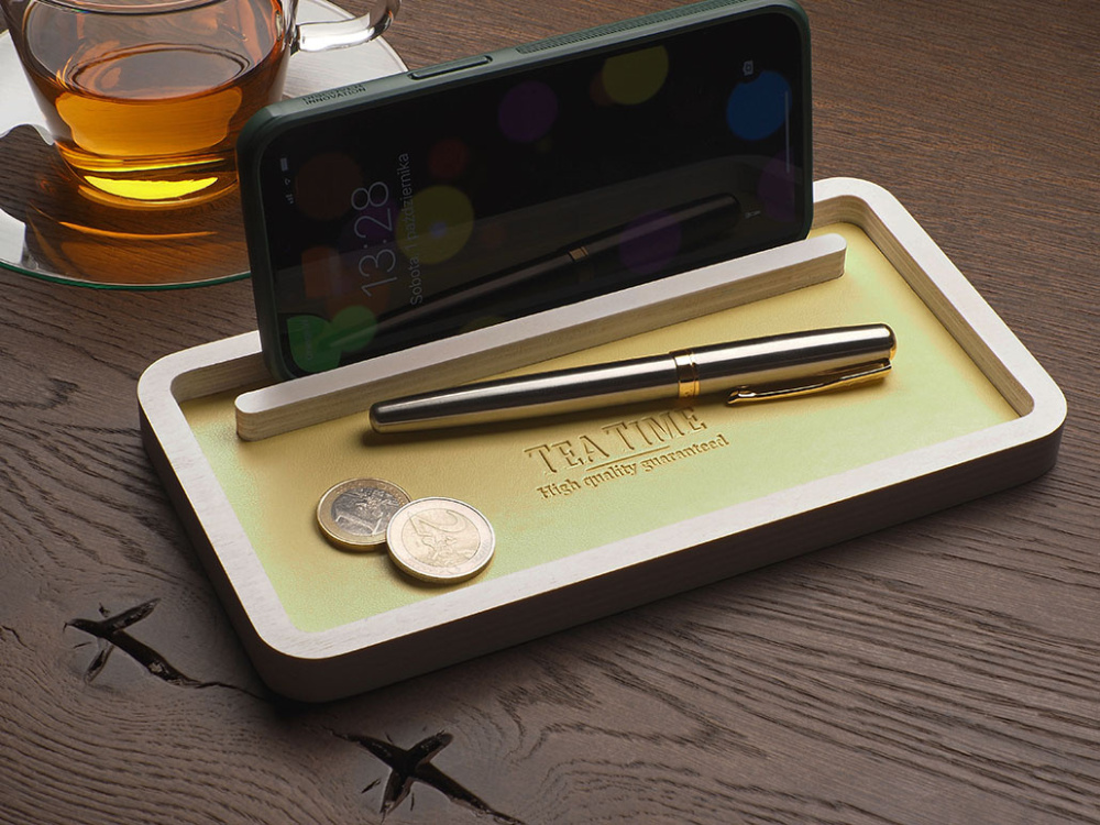 Logo trade promotional items picture of: Wooden organiser 1844121