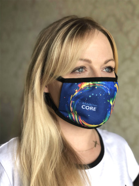 Logo trade promotional products image of: MARS PRO cotton mask (size M) with pocket and HEPA filter 1380165