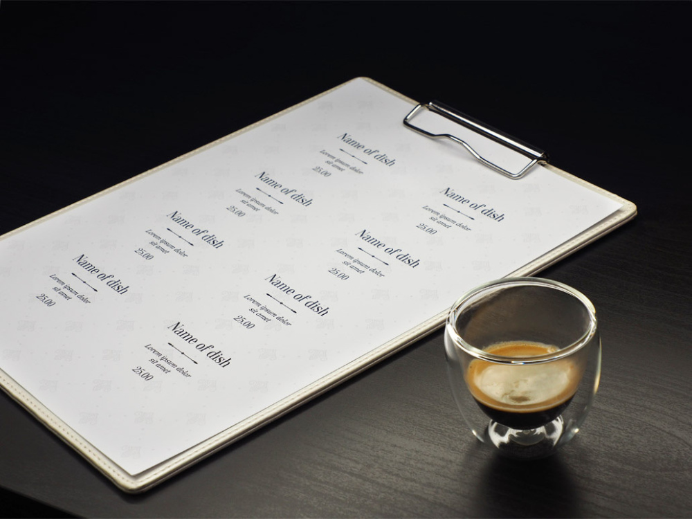 Logotrade advertising product picture of: Clipboard menu 1121119