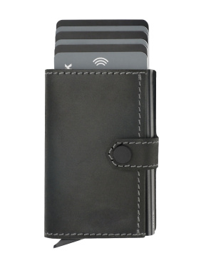 Logo trade advertising product photo of: RFID wallet - Hunter Leather 2109284