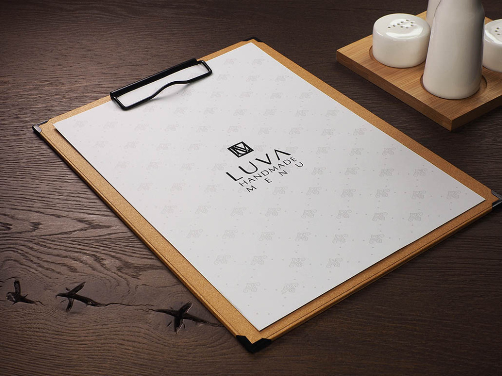 Logo trade promotional giveaways image of: Clipboard menu 1028280