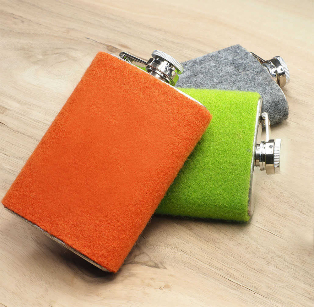 Logo trade advertising products image of: Hip flask 426139