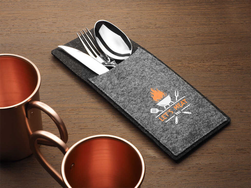 Logo trade business gift photo of: Cutlery case 1645246