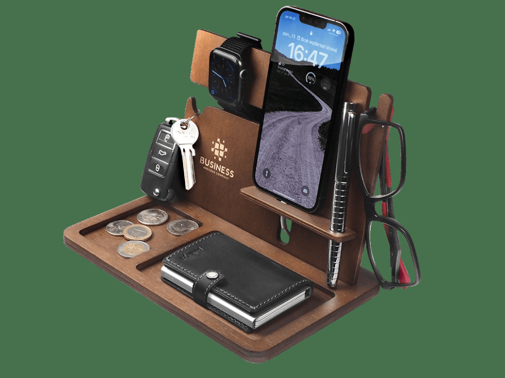 Logo trade business gifts image of: Wooden organiser 2016121