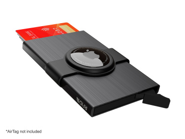 Logo trade business gifts image of: RFID credit card case with holder for AirTag 2163155