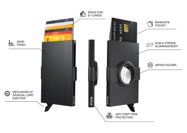 Logo trade promotional products picture of: RFID credit card case with holder for AirTag 2163155