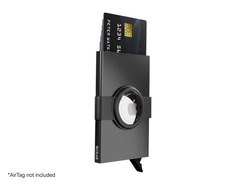 Logo trade promotional gift photo of: RFID credit card case with holder for AirTag 2163108