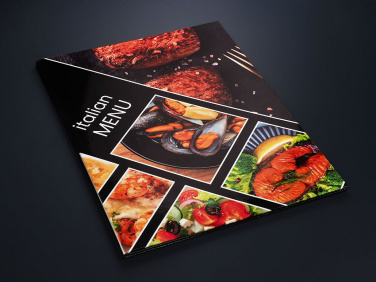 Logo trade corporate gifts image of: Menu cover 1824117