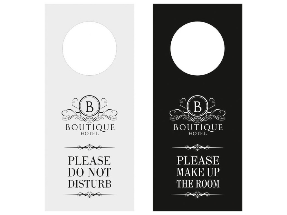 Logo trade promotional giveaway photo of: DND door sign 1007117