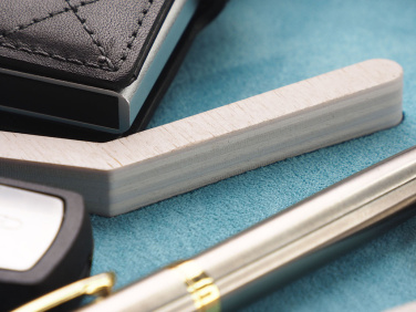 Logo trade promotional products image of: Wooden desk organiser 1817121