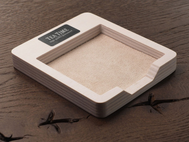 Logo trade promotional products image of: Wooden memo card box 1832121