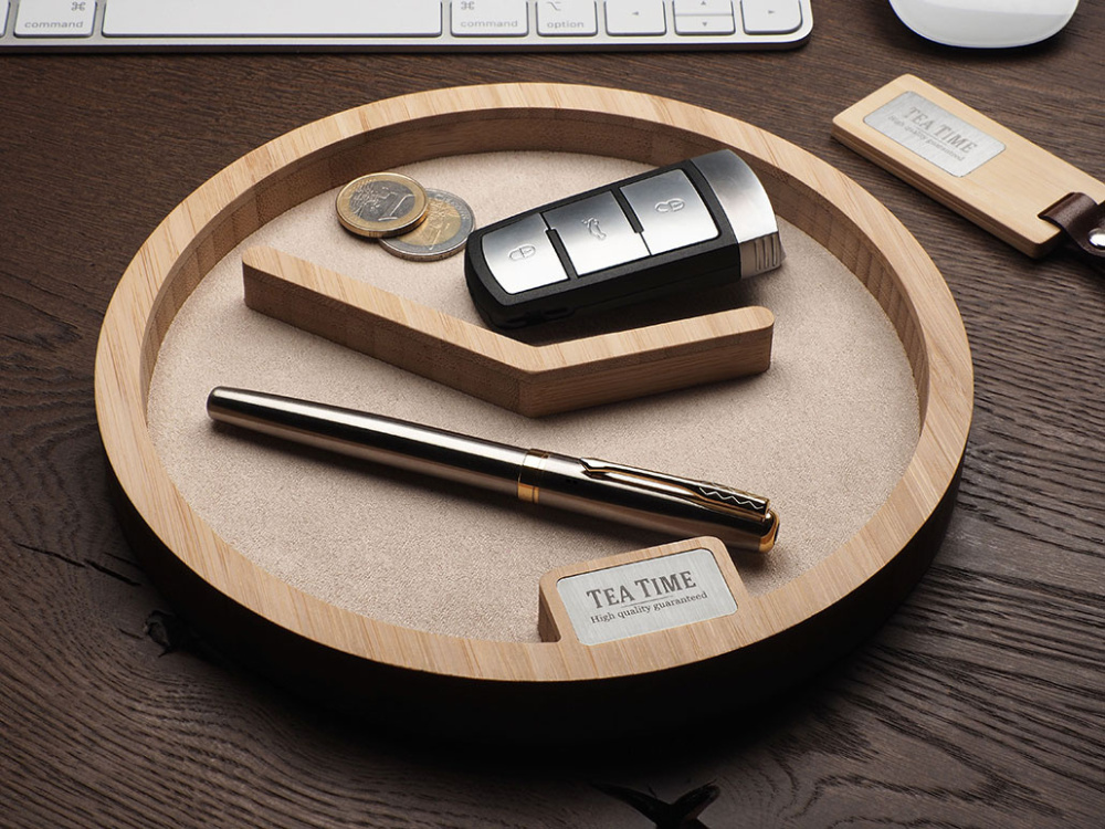 Logo trade advertising product photo of: Wooden desk organiser 1817292