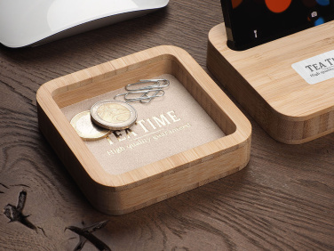 Logo trade promotional giveaways picture of: Wooden desk organiser 1849292