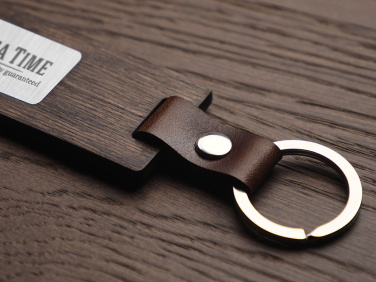 Logo trade promotional product photo of: Wooden keyring 1853121