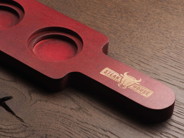 Logotrade promotional products photo of: Wooden 3 Shot Serving Board 1863121