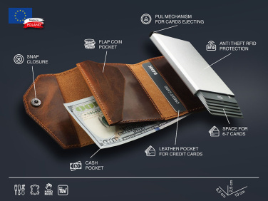 Logo trade promotional merchandise photo of: RFID wallet 1931310