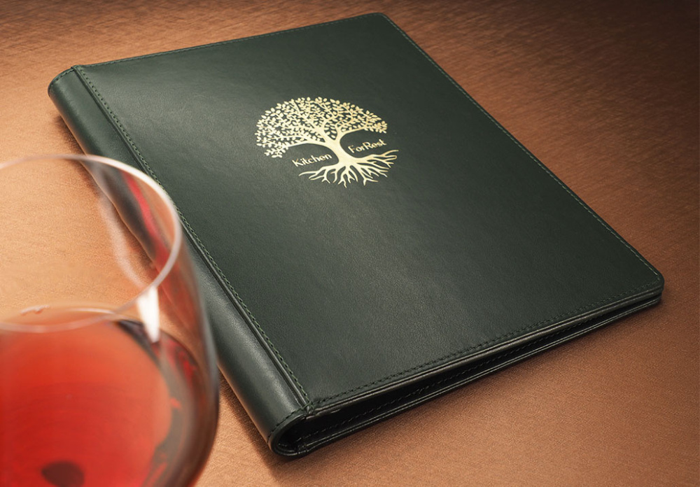 Logo trade advertising products image of: Menu cover 1056119