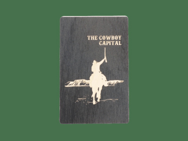 Logo trade promotional items picture of: Wooden magnet 2034121