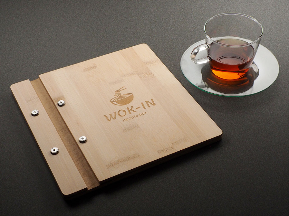 Logo trade business gifts image of: Menu cover 1905292