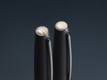 Logo trade promotional gift photo of: Striped Flint Pen set 1284036
