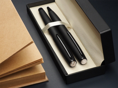 Logotrade business gifts photo of: Striped Flint Pen set 1284036