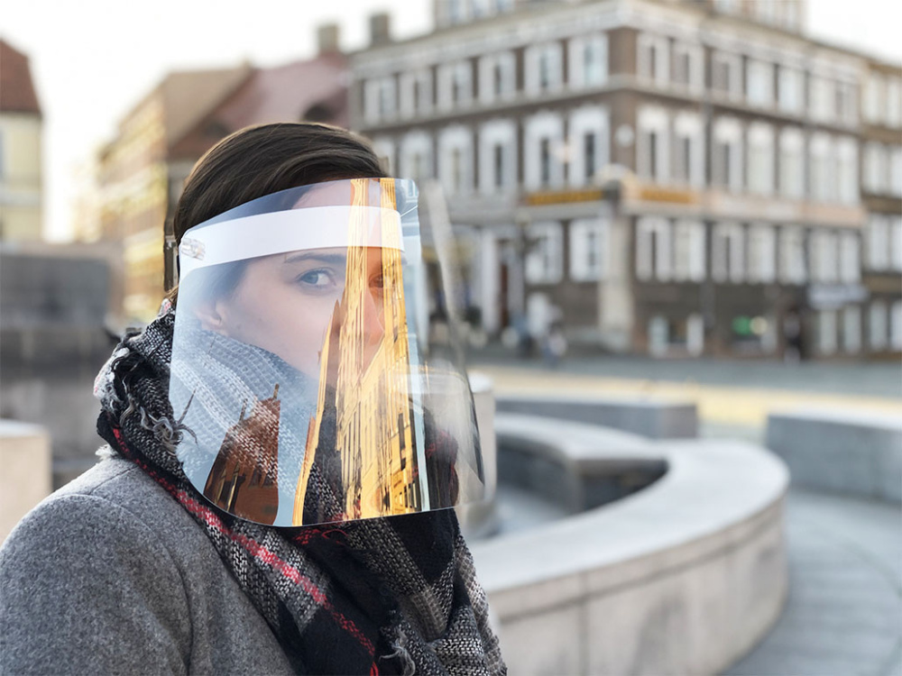 Logo trade promotional items picture of: TEMIDA tilting face shield 1424162