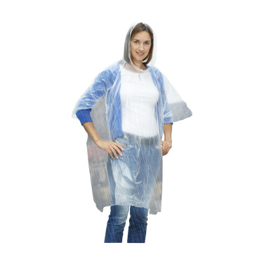 Logo trade promotional item photo of: Clear poncho/raincoat