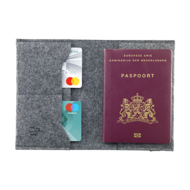 Logo trade promotional product photo of: Identify GRS RPET Felt passport holder
