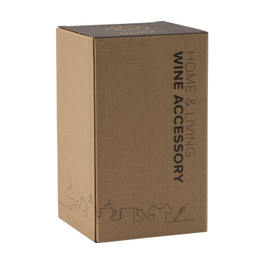 Logo trade promotional merchandise picture of: CoolSteel Black wine cooler